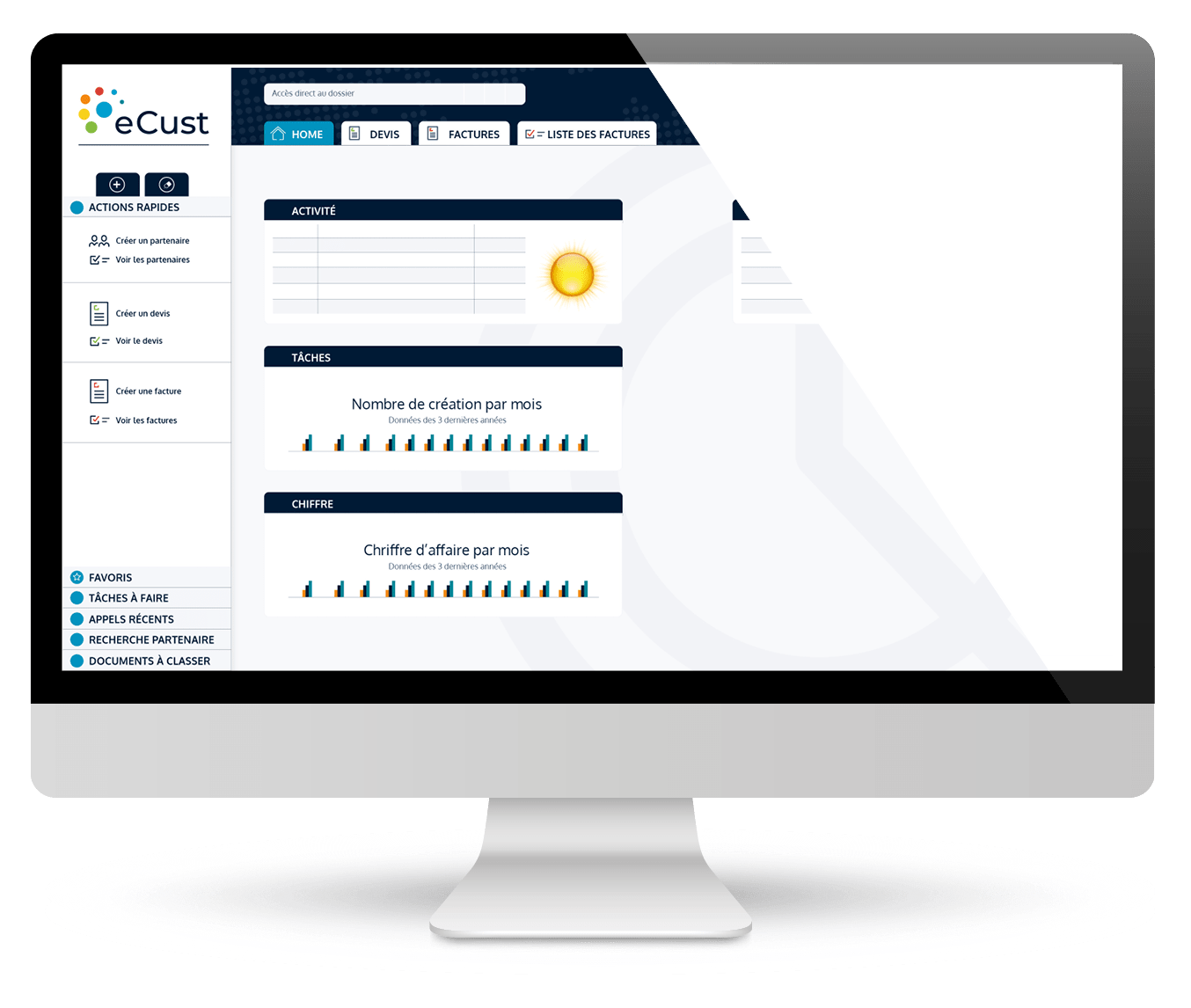 ecust - ERP, CRM, Facturation électronique, logiciel de gestion d'entreprise