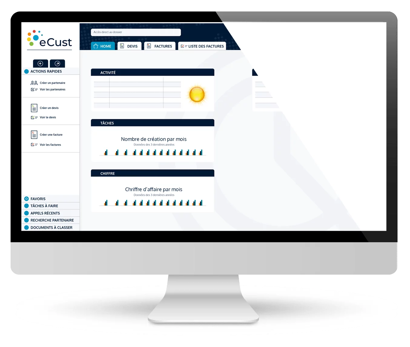 ecust - ERP, CRM, Facturation électronique, logiciel de gestion d'entreprise